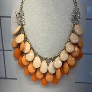 Vintage Teardrop Beaded Statement Necklace